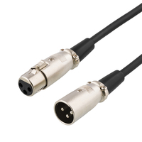 Deltaco XLR-1030 - XLR (3-pin) - M�nnlich - XLR (3-pin) - Weiblich - 3 m - Schwarz