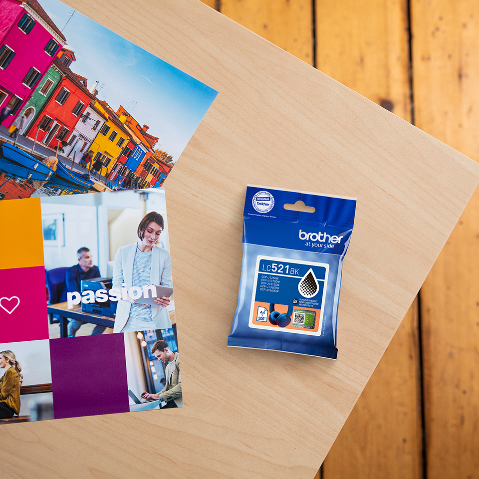 Brother LC521BK Cartouche dencre originale - Noir