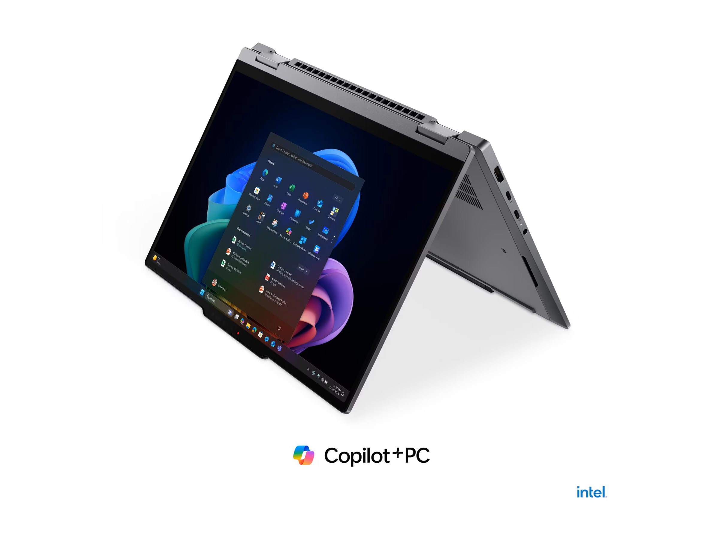 Lenovo ThinkPad X1 2-in-1 Gen 11 21V9 - Aura Edition - Flip-Design - Intel Core Ultra 7 355 / 2.3 GHz - Evo - Win 11 Pro - Intel Graphics - 32 GB RAM - 1 TB SSD TCG Opal Encryption 2, NVMe, Performance - 35.6 cm (14)