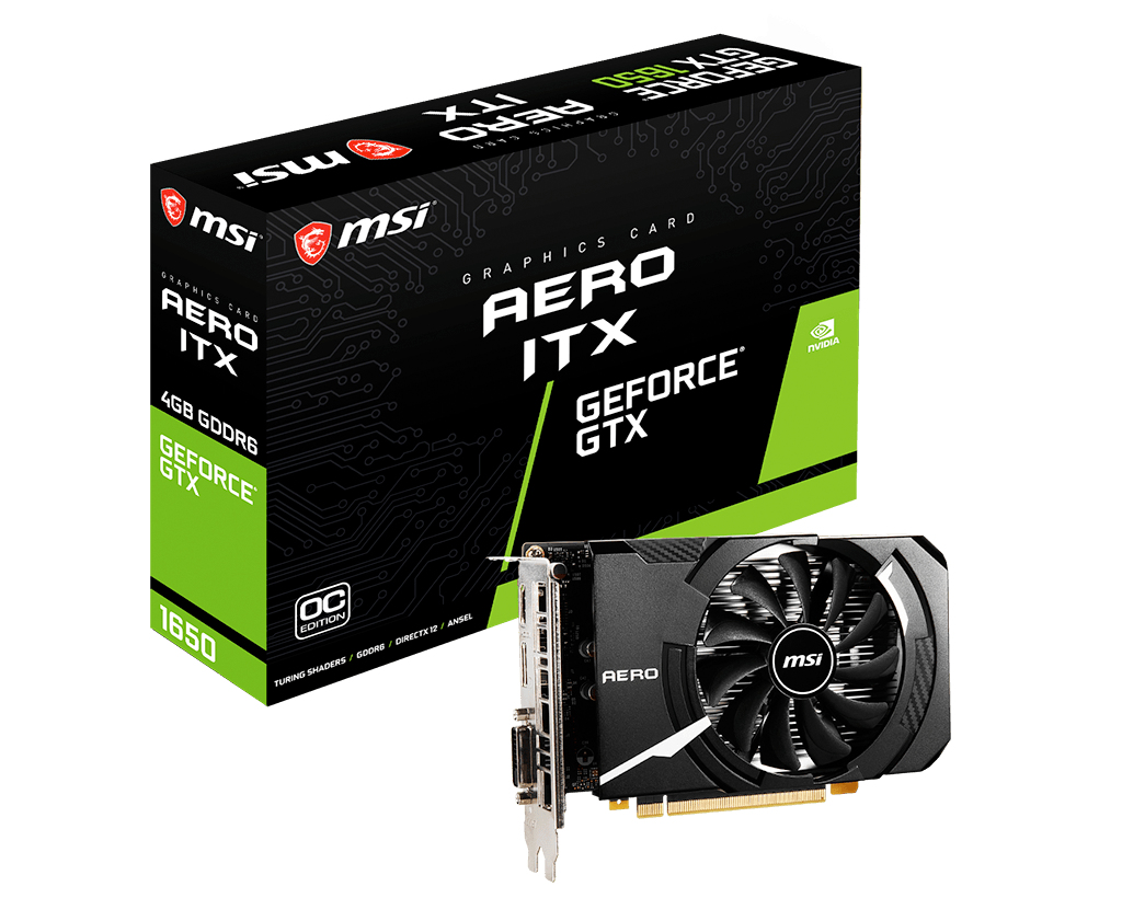 MSI GeForce GTX 1650 D6 AERO ITX OC - Grafikkarten