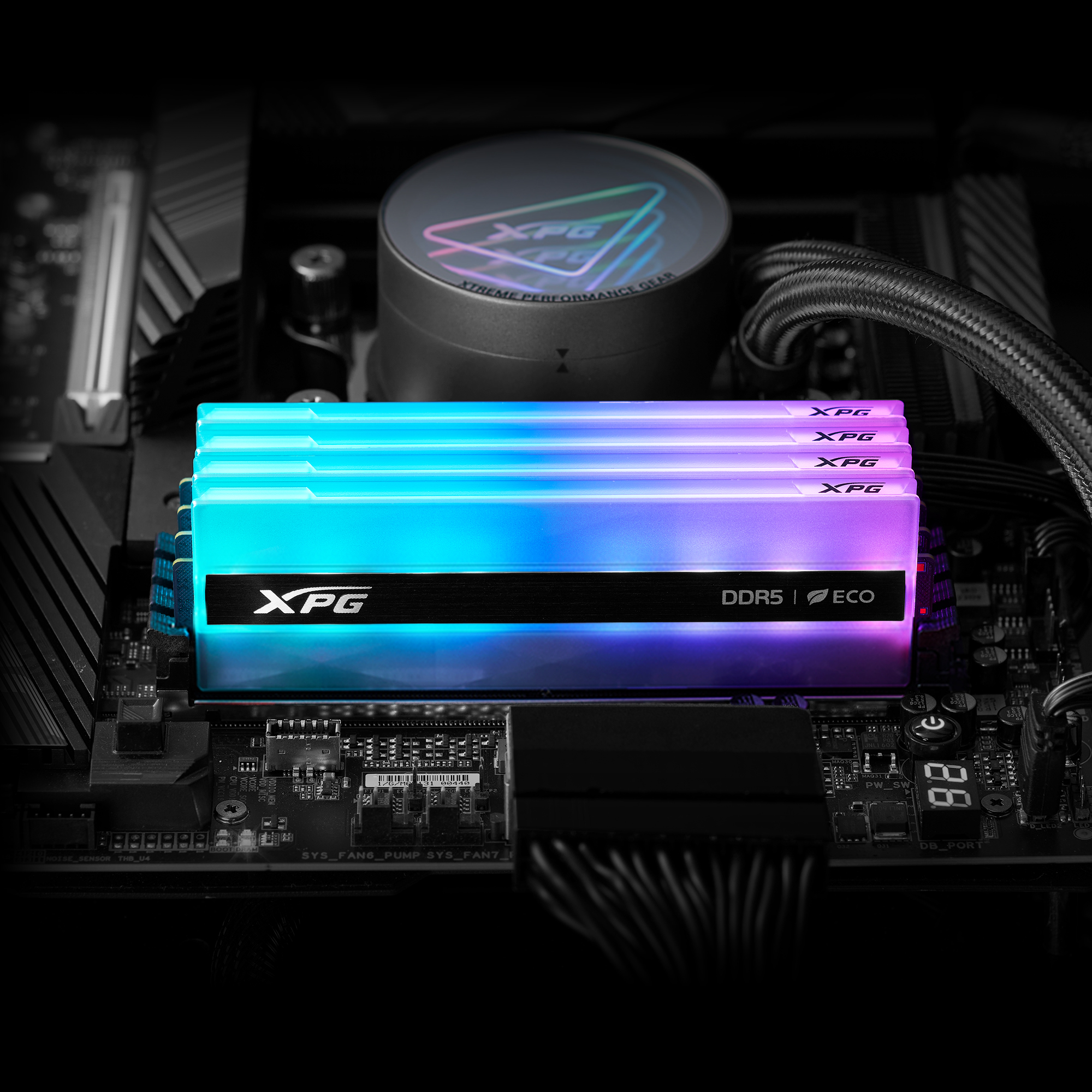 XPG LANCER RGB DDR5 memory module 32 GB 2 x 16 GB 6000 MHz ECC