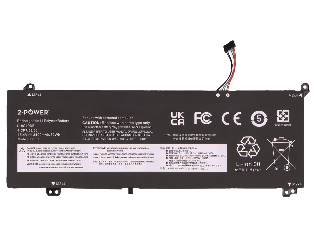 2-Power 2P-L19M4PDB refacci�n para laptop Bater�a