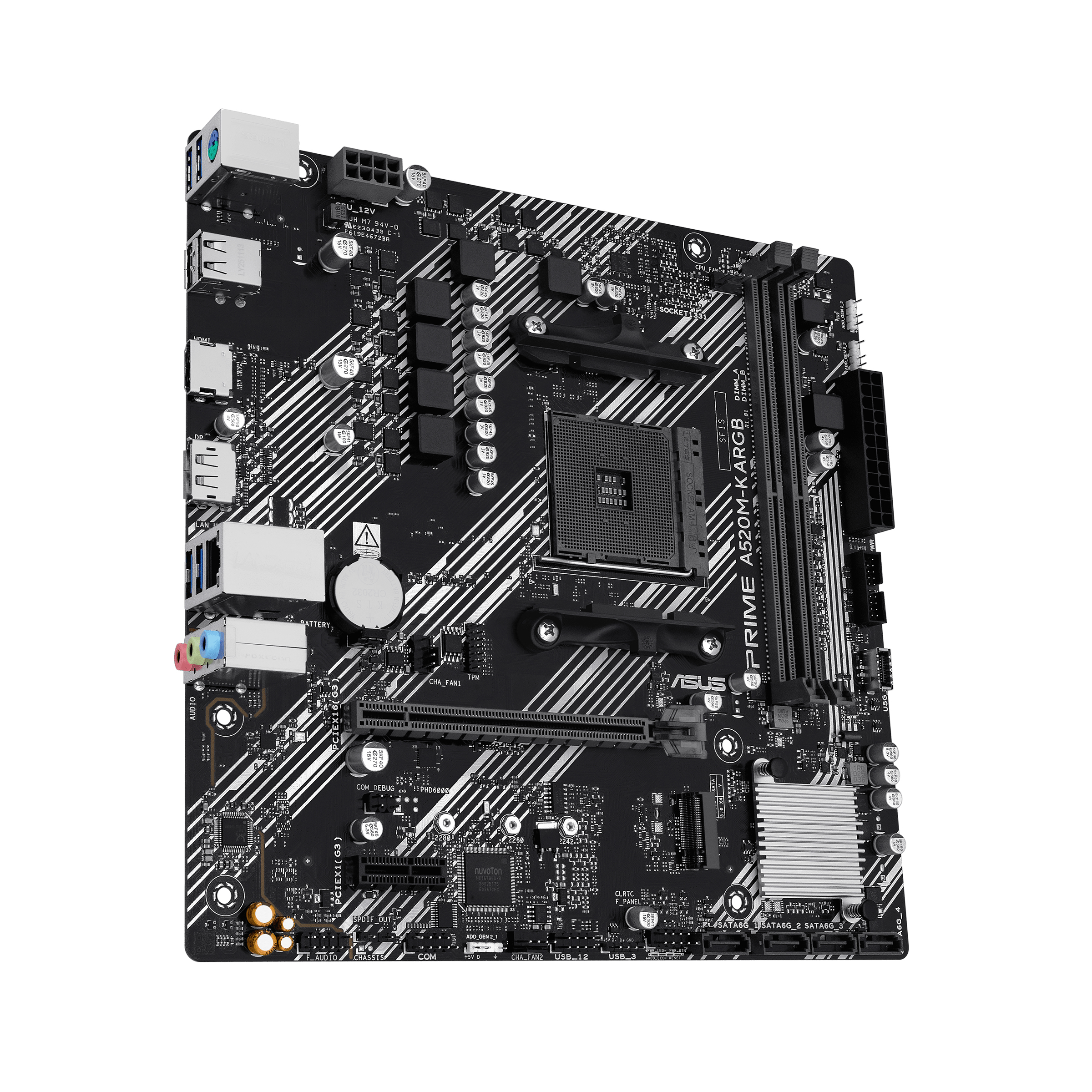 ASUS PRIME A520M-K ARGB AMD A520 Emplacement AM4 micro ATX