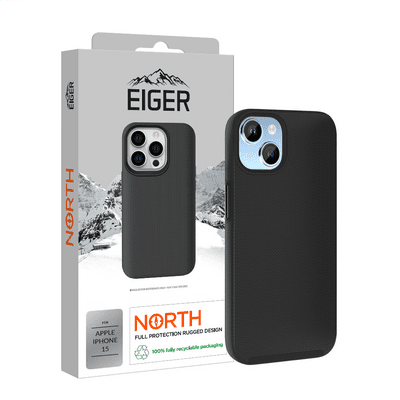 Eiger North Case iPhone 15 schwarz
