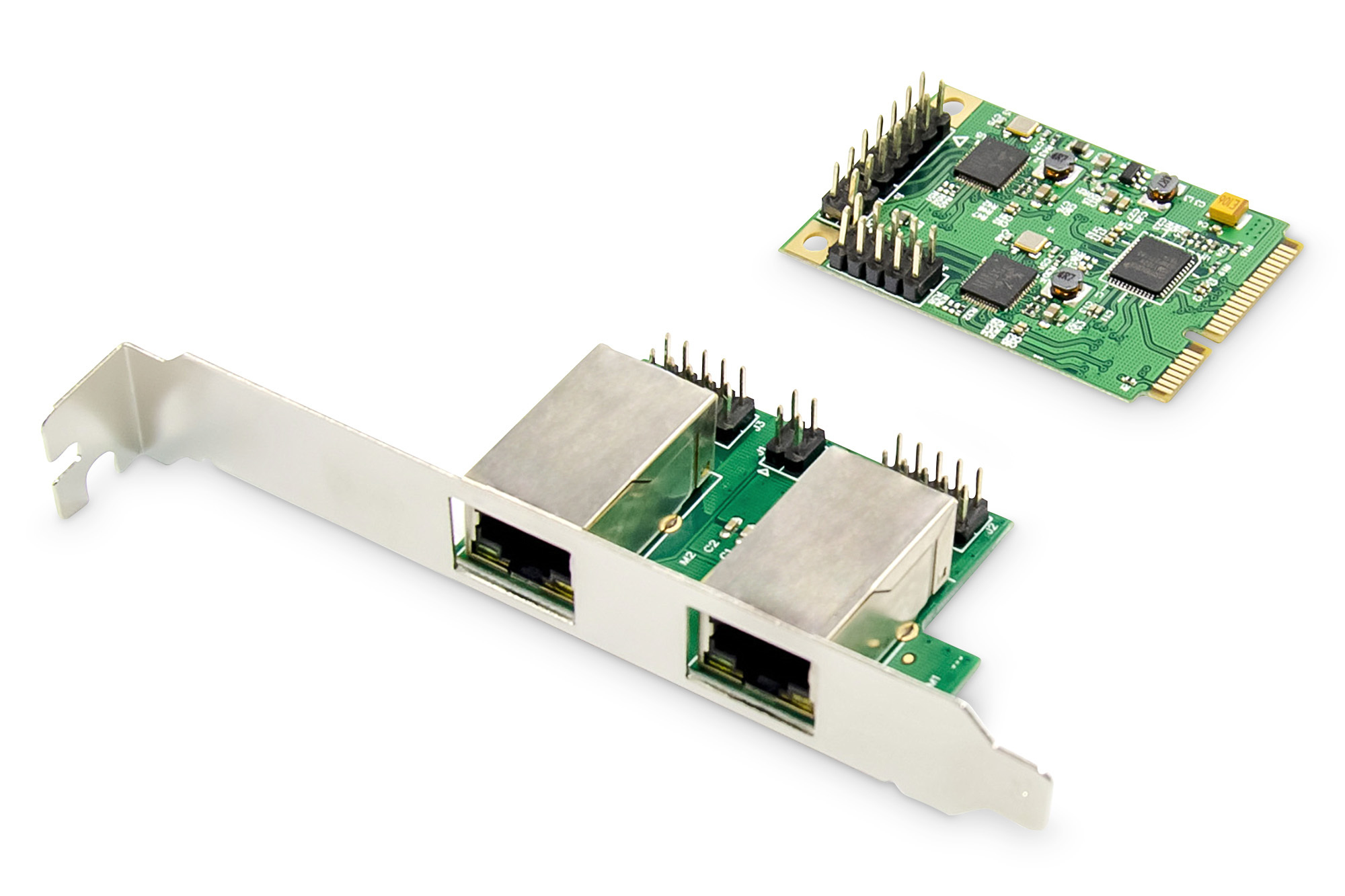 DIGITUS Dual Gigabit Ethernet Mini PCI Express Netzwerkkarte