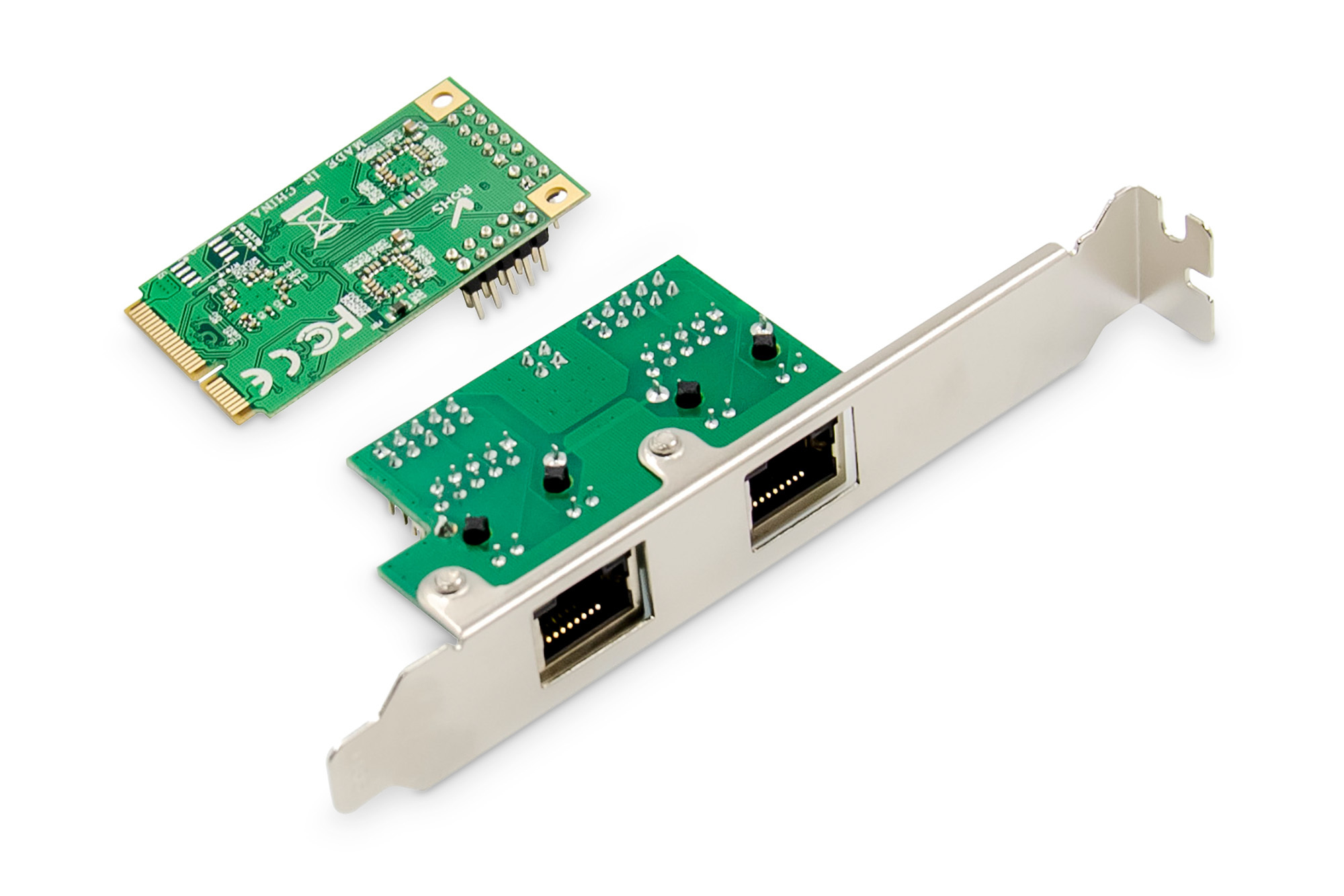 DIGITUS Dual Gigabit Ethernet Mini PCI Express Netzwerkkarte