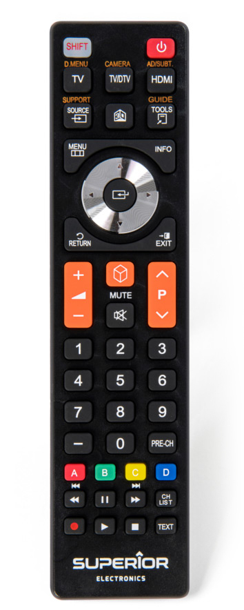 Superior Electronics SUPTRB008 remote control IR Wireless TV Press buttons