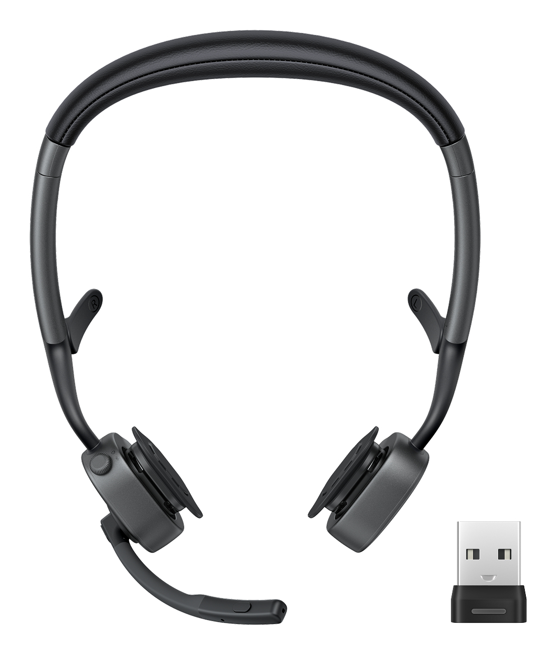SHOKZ OpenMeet2 UC Casque Sans fil Open-ear Bureau/Centre dappels Bluetooth Noir