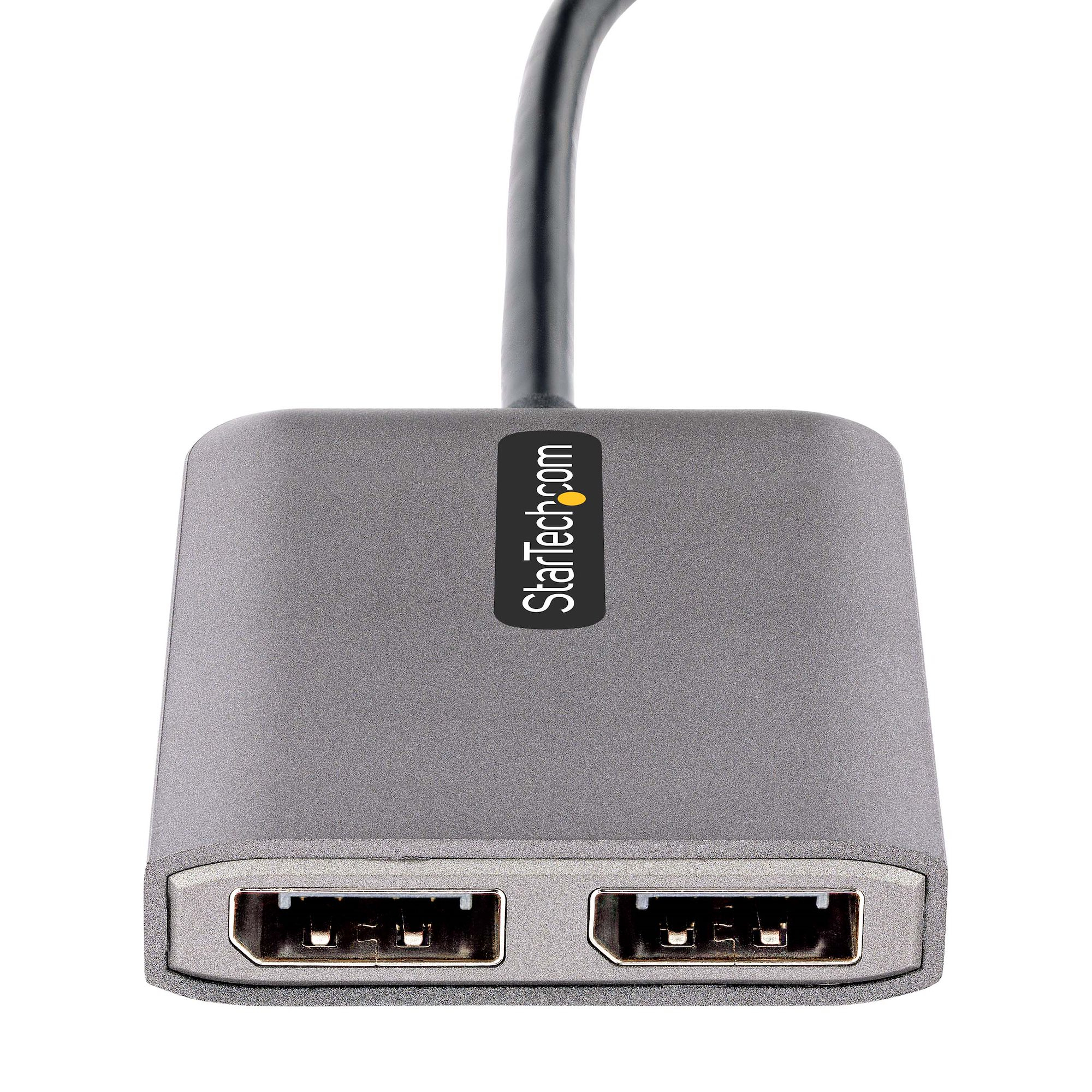Startech Multiplicador USB-C a DisplayPort de 2 Puertos - Adaptador