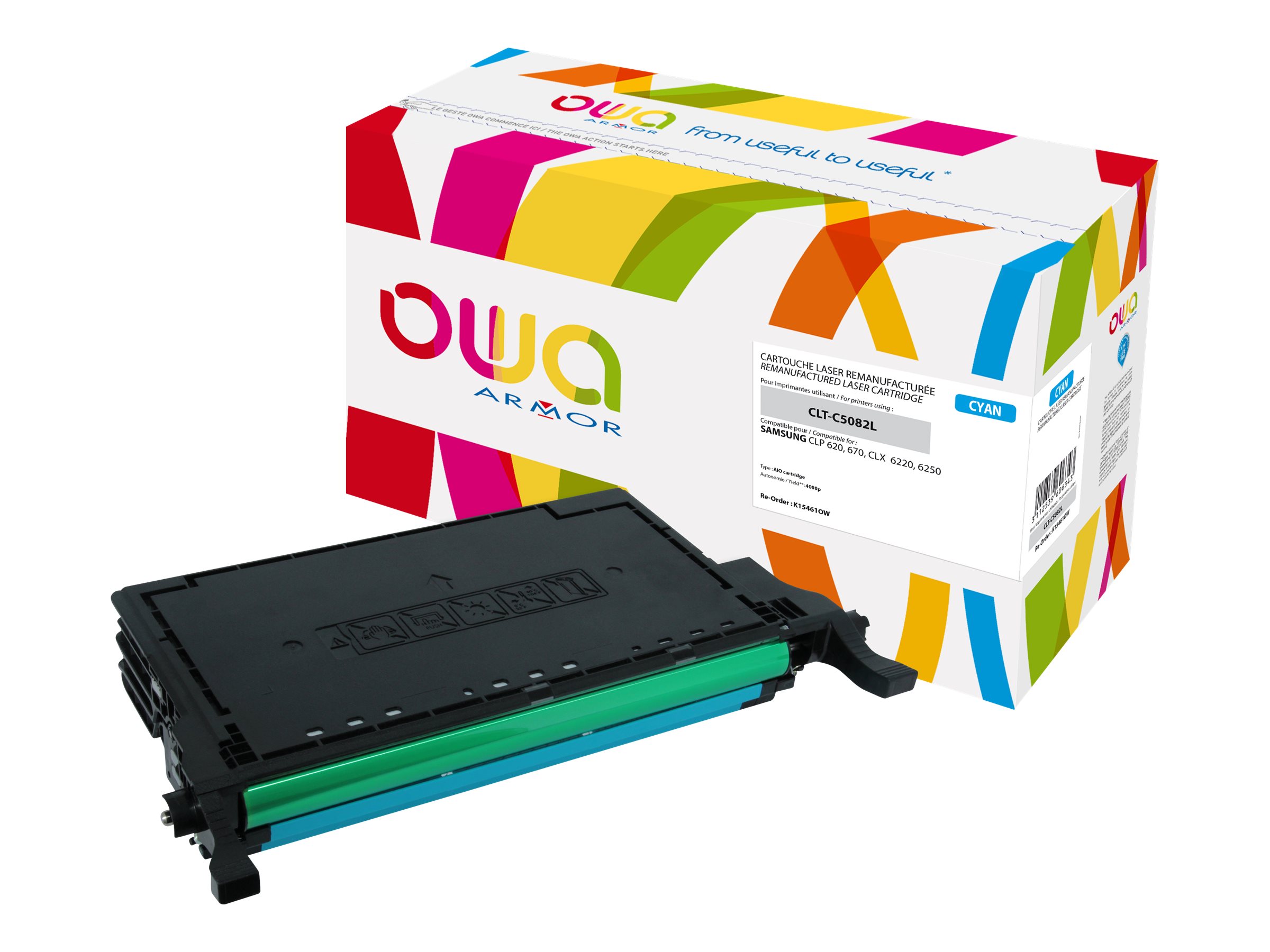 Armor OWA - Cyan - kompatibel - wiederaufbereitet - Tonerpatrone (Alternative zu: Samsung CLT-C5082L)