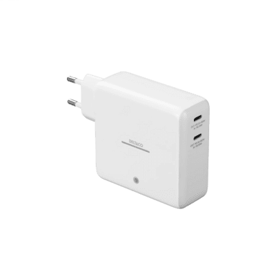 Deltaco Ladegert 2x USB-C m. Powerbank 9600mAh wei