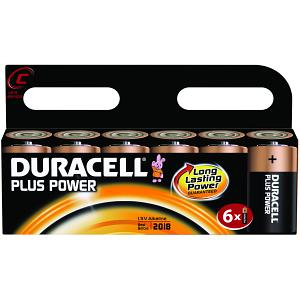 Duracell Plus Power C, 6 Pack Batteria monouso Alcalino