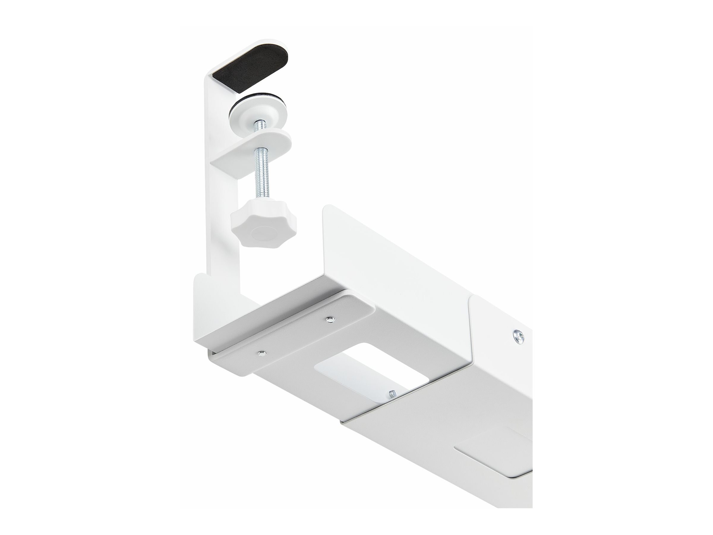 StarTech.com Under Desk Cable Management Tray, Clamp-on Installation