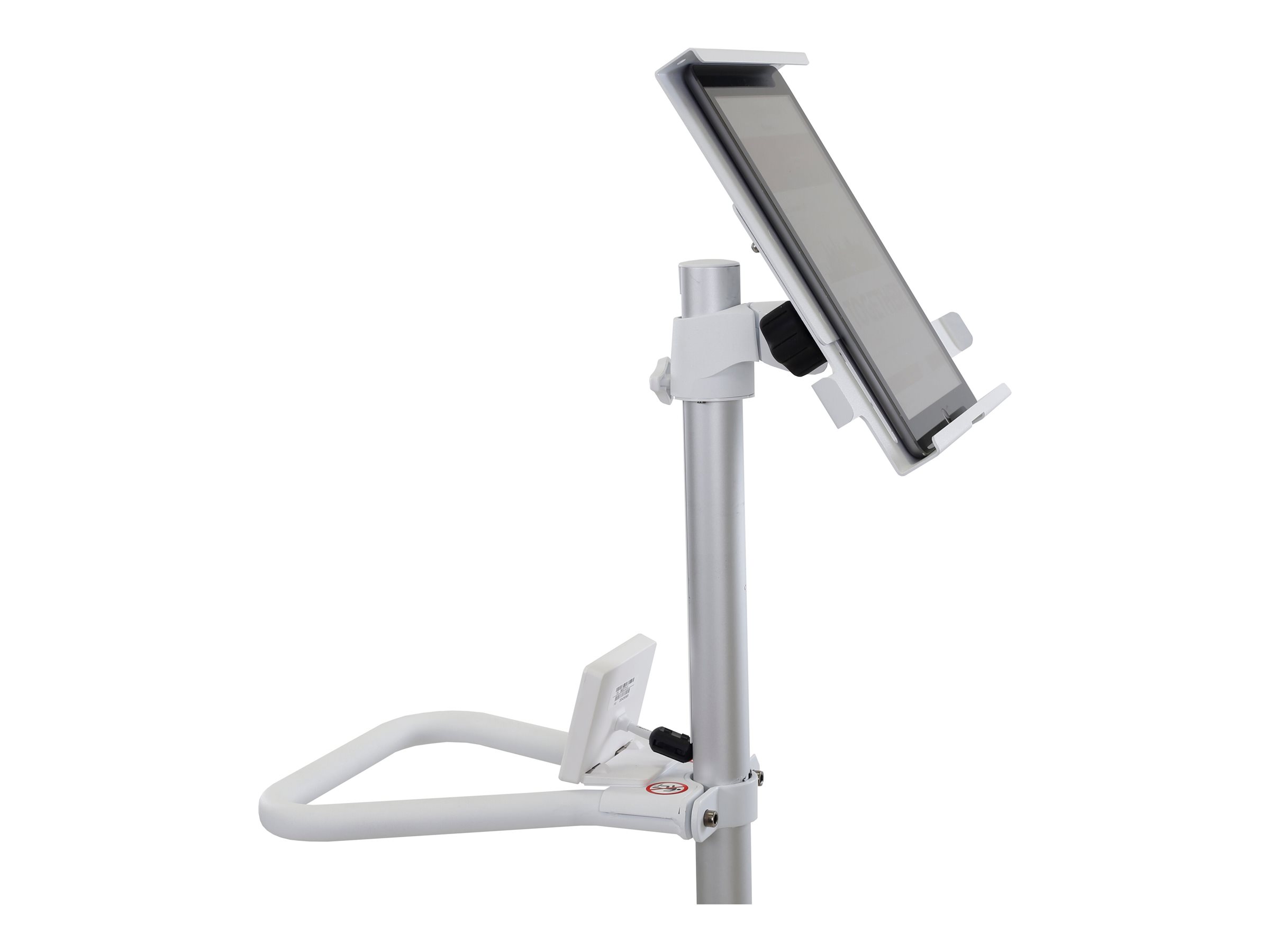 Ergotron Pole Cart - Wagen - f�r LCD-Display/Tablet - hochwei� - Bildschirmgr��e: bis zu 61 cm (bis zu 24 Zoll)
