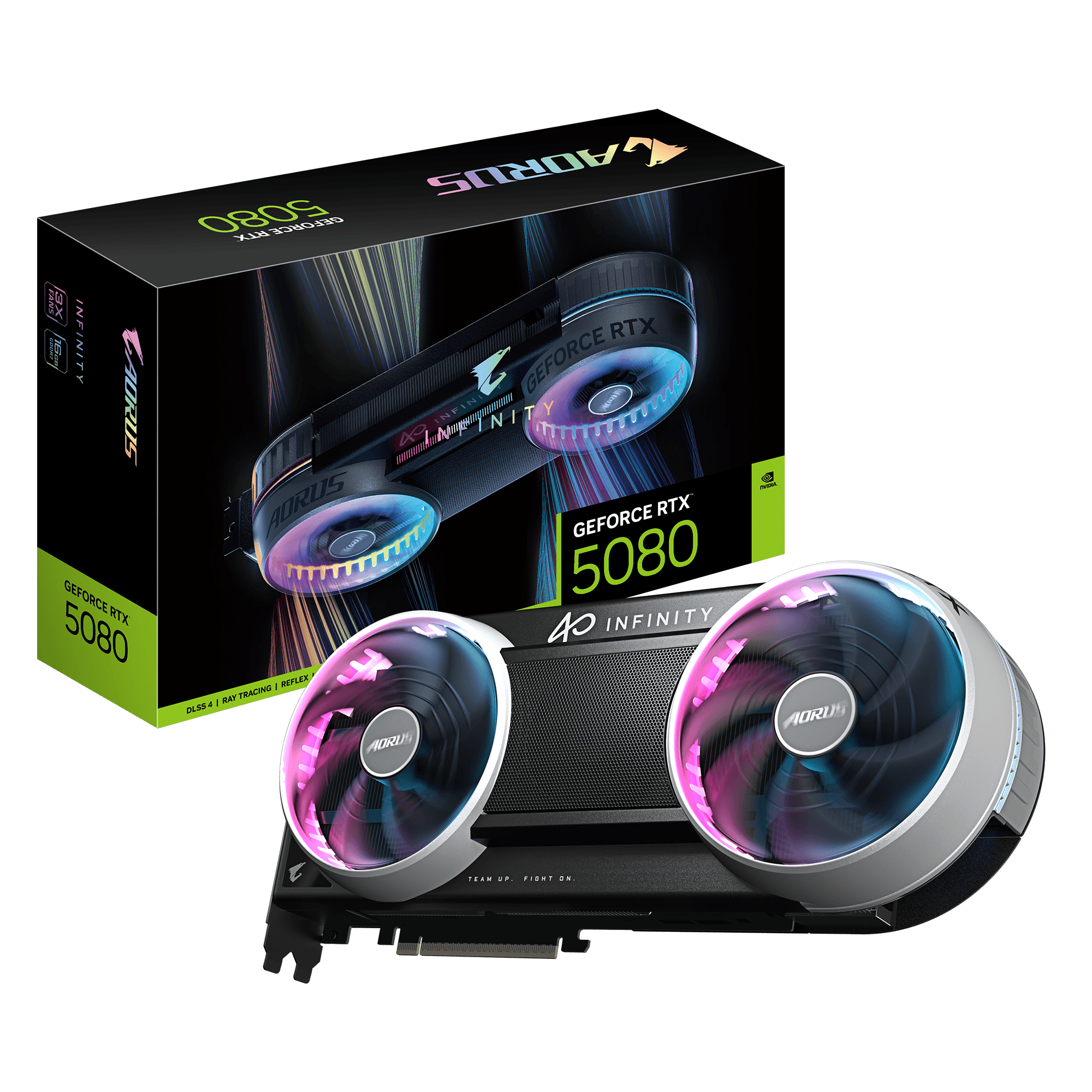 Gigabyte AORUS GeForce RTX 5080 INFINITY - PCI - 16.384 MB