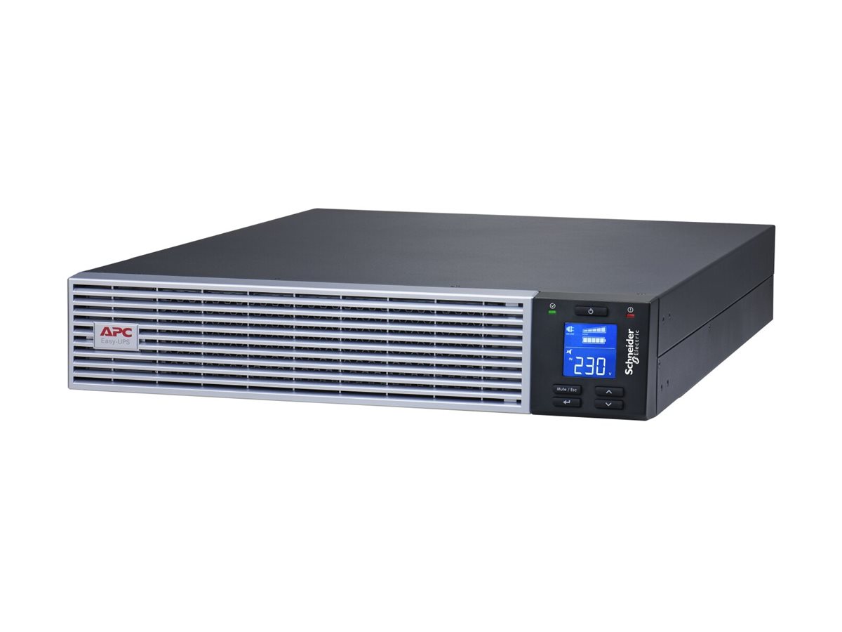 APC Easy UPS On-Line - USV (Rack - einbauf�hig) - Wechselstrom 230 V - 2700 Watt - 3000 VA - 1 x Batterie - Lithium-Ionen - RS-232, USB - Ausgangsanschl�sse: 7 - 2U - 48.3 cm (19)