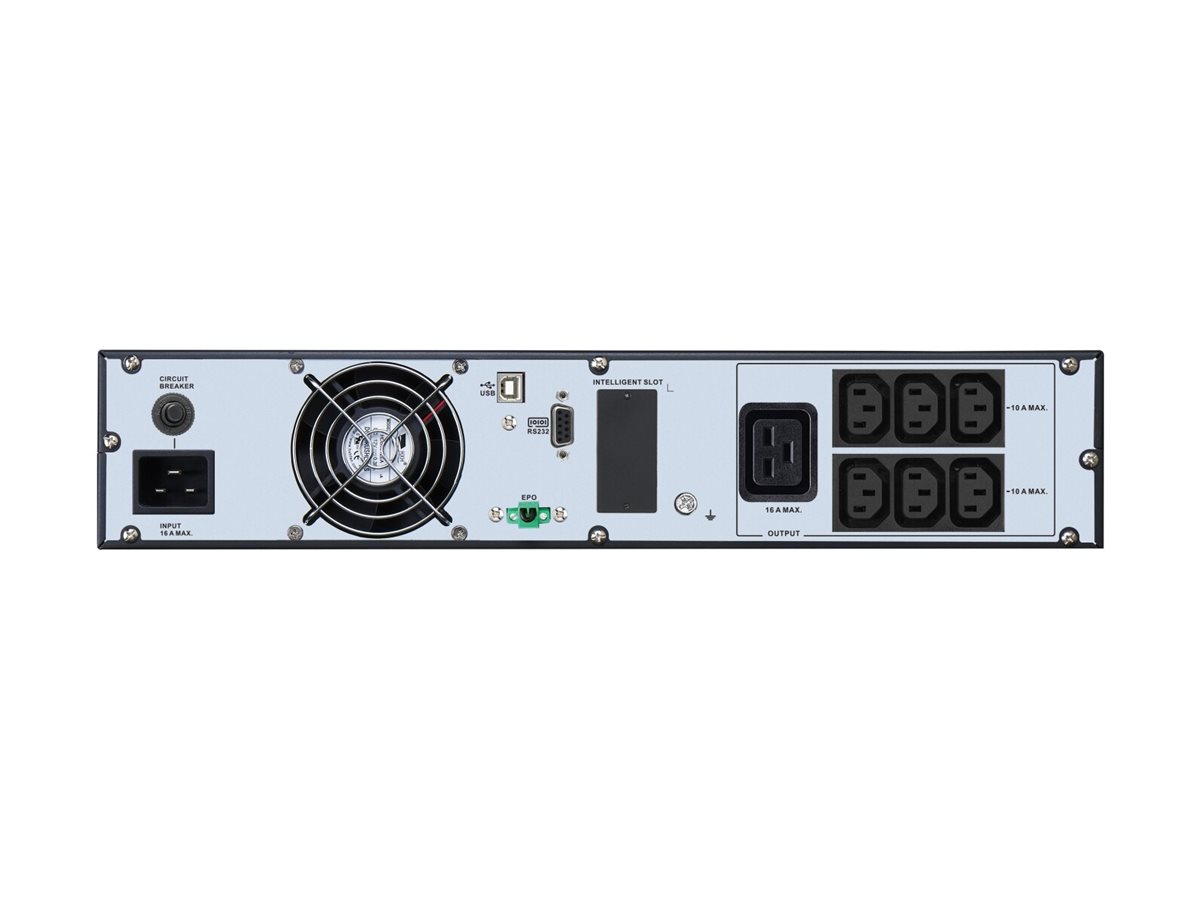 APC Easy UPS On-Line - USV (Rack - einbauf�hig) - Wechselstrom 230 V - 2700 Watt - 3000 VA - 1 x Batterie - Lithium-Ionen - RS-232, USB - Ausgangsanschl�sse: 7 - 2U - 48.3 cm (19)