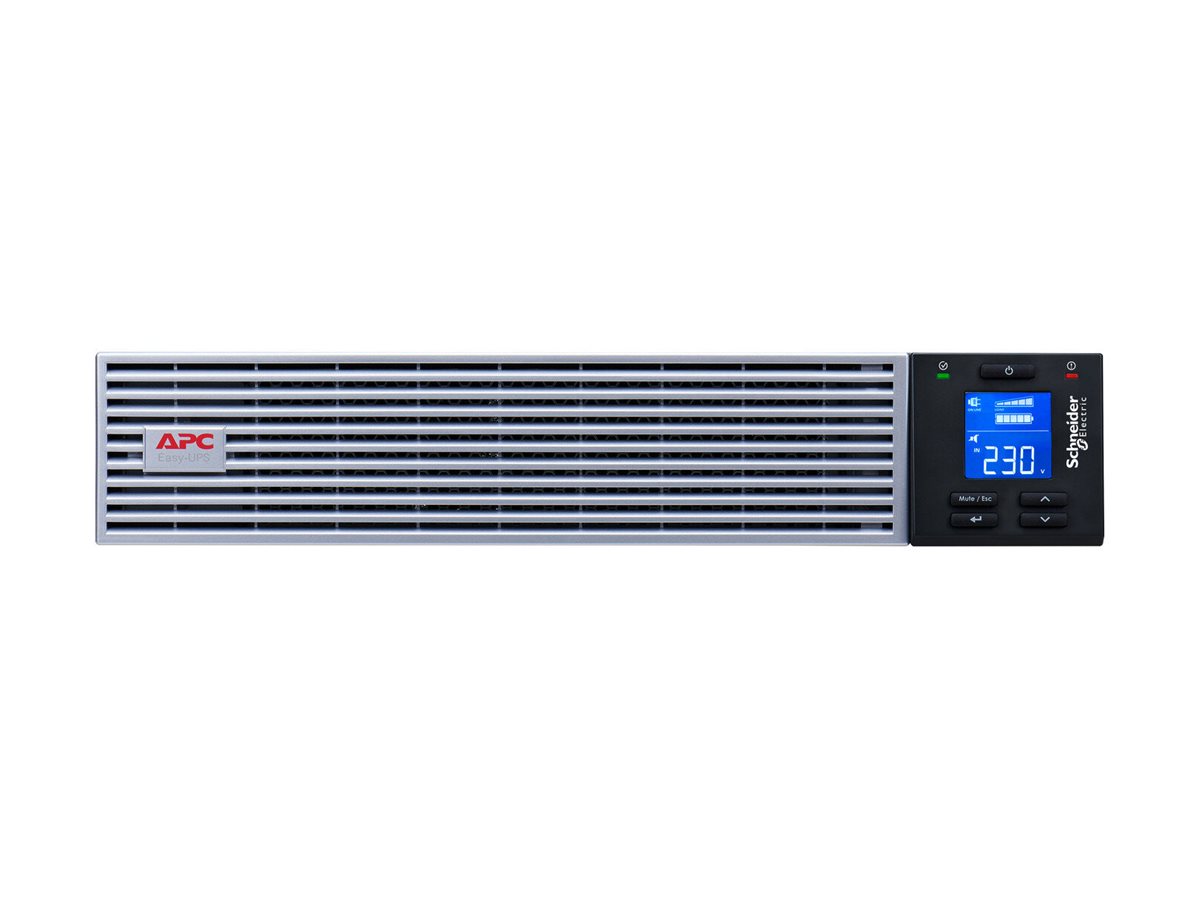 APC Easy UPS On-Line - USV (Rack - einbauf�hig) - Wechselstrom 230 V - 2700 Watt - 3000 VA - 1 x Batterie - Lithium-Ionen - RS-232, USB - Ausgangsanschl�sse: 7 - 2U - 48.3 cm (19)