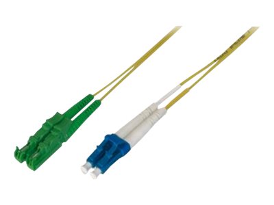 DIGITUS LWL Patchkabel, E2000 (8 APC) auf LC (UPC), Singlemode