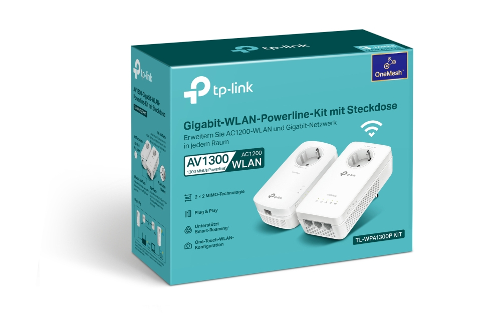TP-Link TL-WPA1300P KIT 1300 Mbit/s Ethernet/LAN Wifi Blanc 2 pice(s)