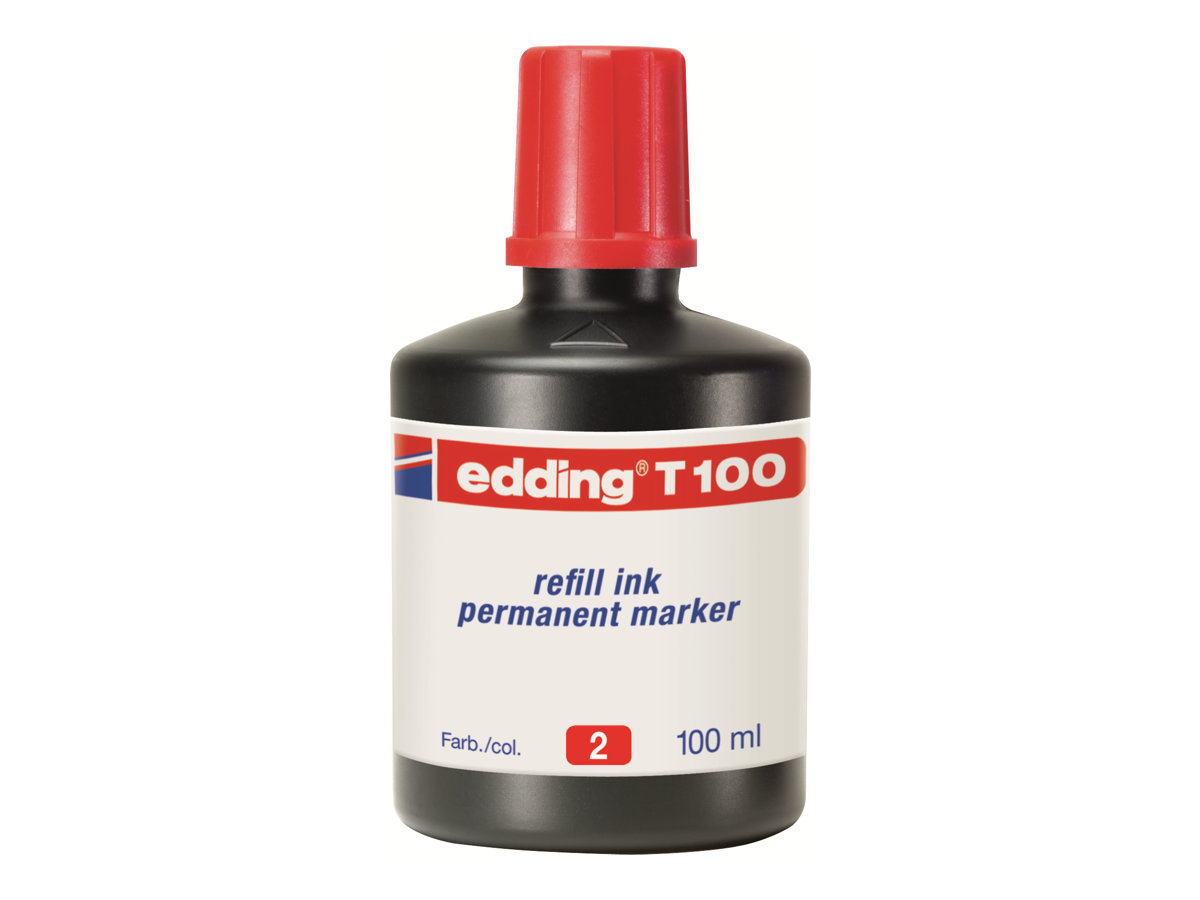 EDDING Nachf�lltusche T 100 4-T100002 100ml rot