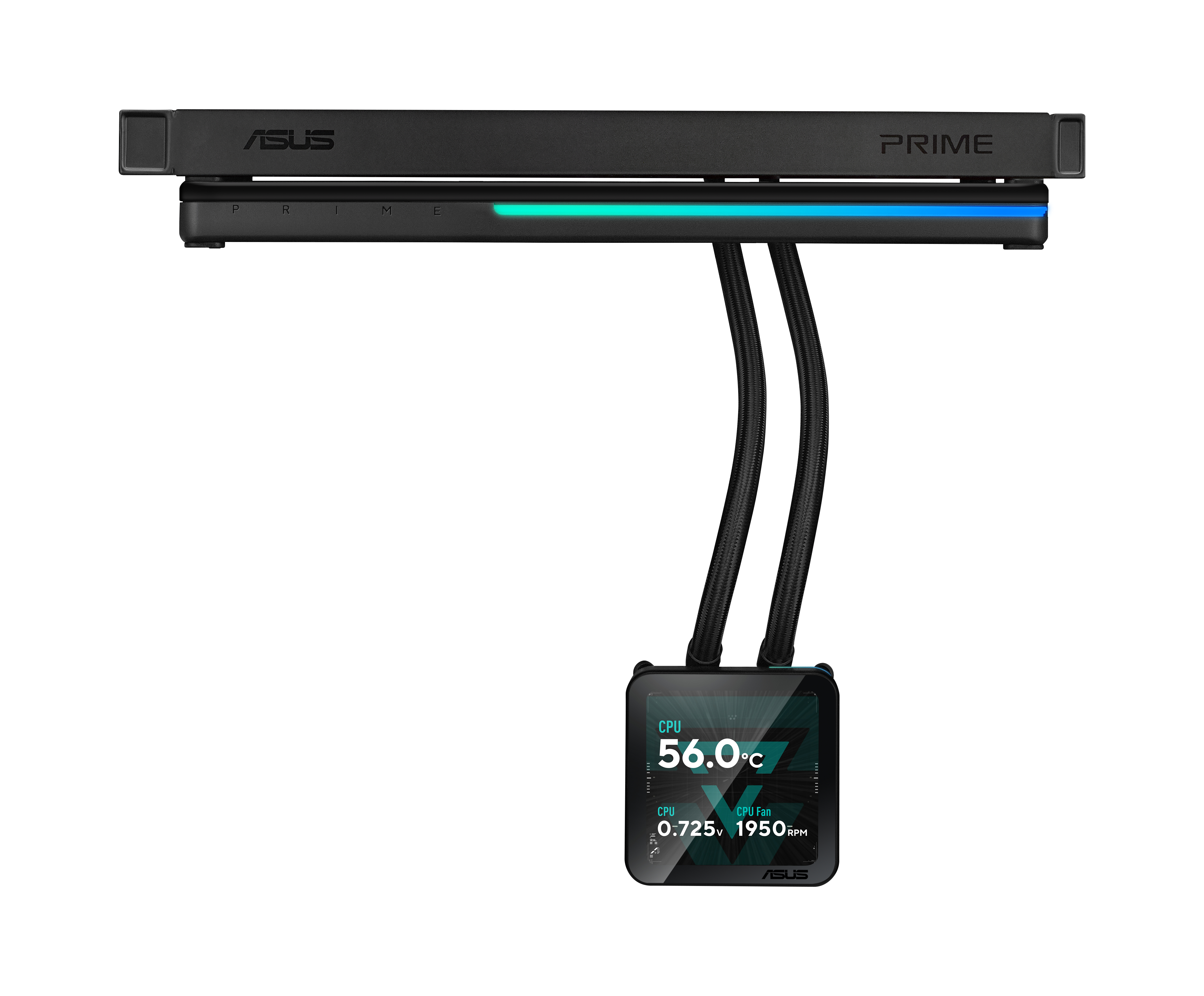 ASUS PRIME SLC II 360 ARGB LCD Processor All-in-one liquid cooler 12 cm Black 1 pc(s)