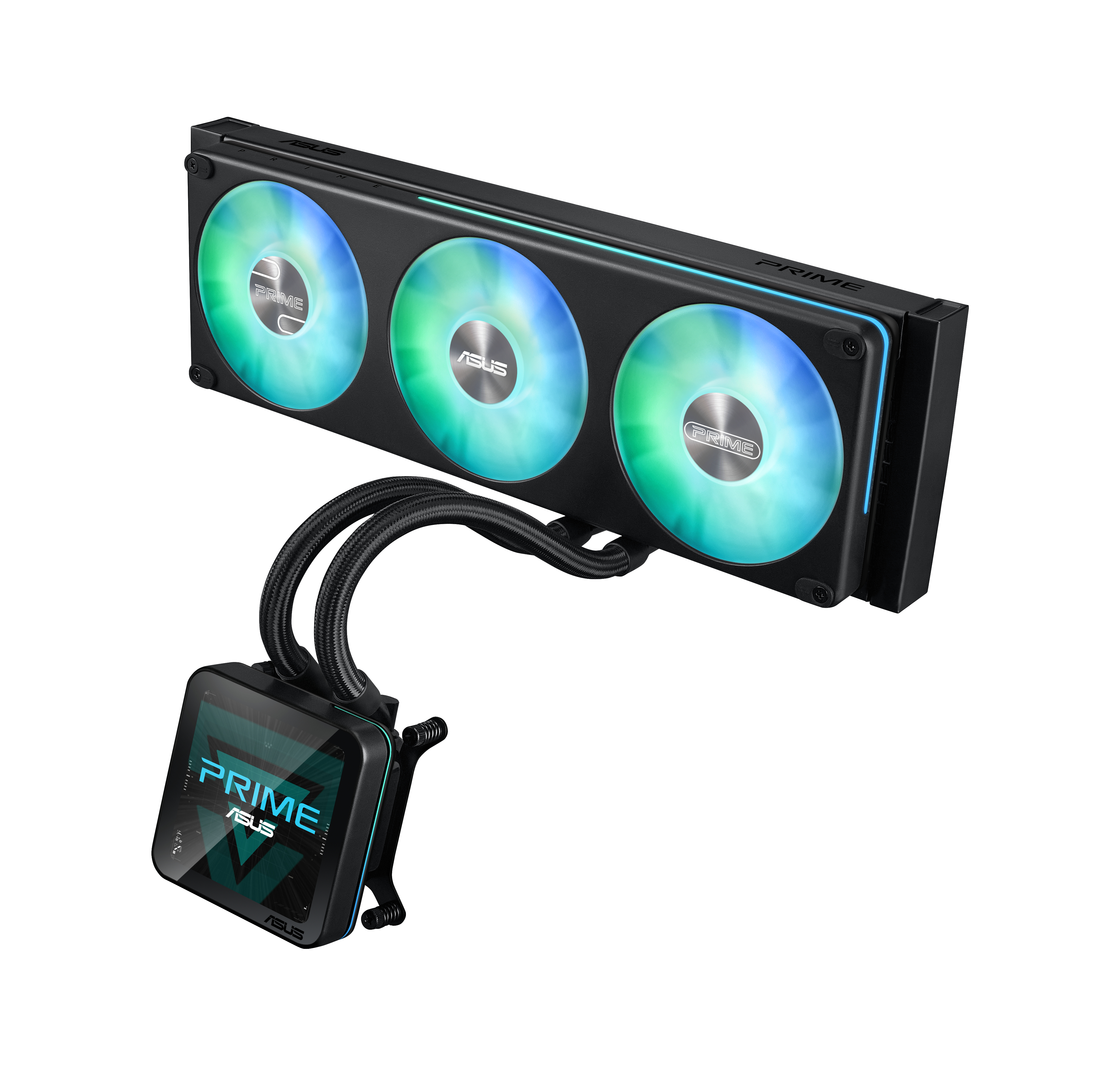 ASUS PRIME SLC II 360 ARGB LCD Processor All-in-one liquid cooler 12 cm Black 1 pc(s)