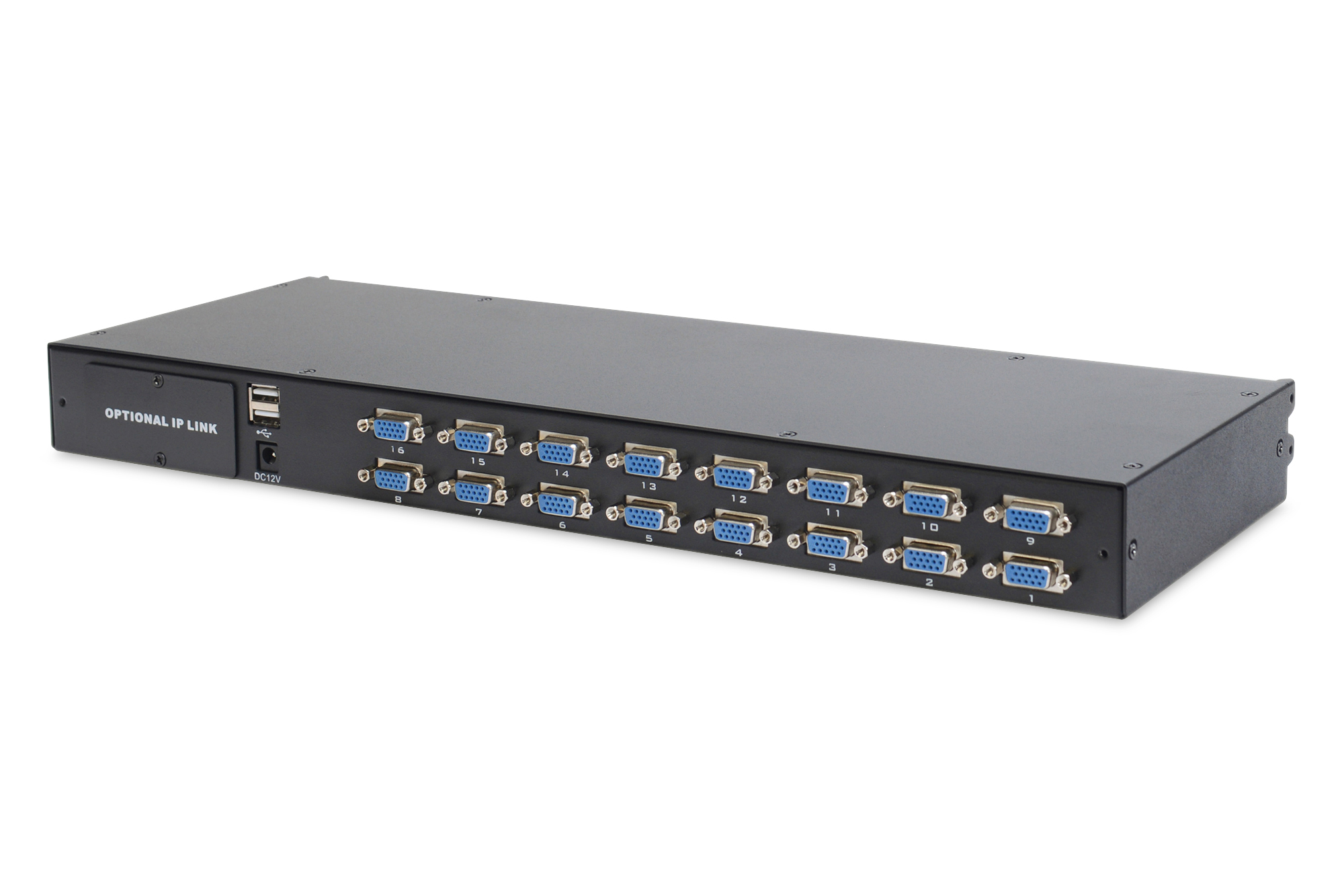 Digitus Console modulare con TFT da 19 (48,3 cm), 16 porte e touchpad, tastiera tedesca