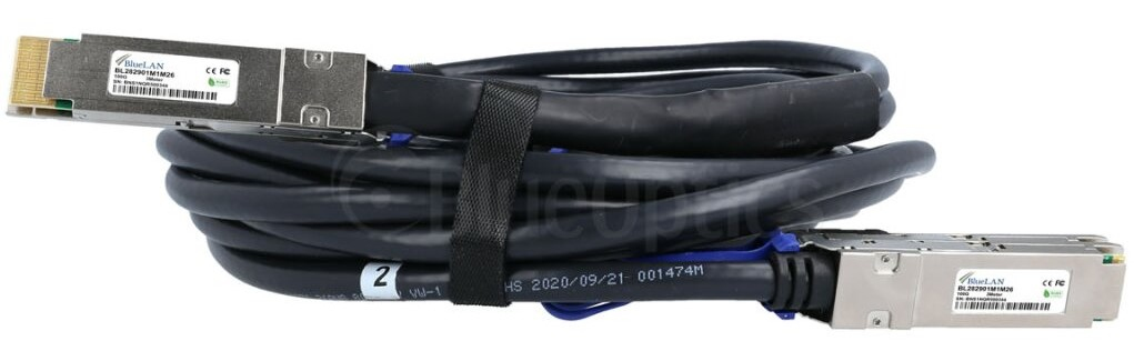 BlueOptics MCP7H00-G02AR30L-BL cavo InfiniBand 3 m QSFP28 2xQSFP28 Arancione