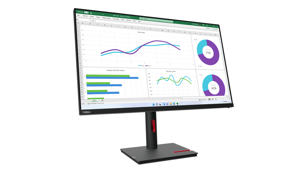 Lenovo ThinkVision T32h-30 LED display 80 cm (31.5) 2560 x 1440 Pixel Quad HD Nero
