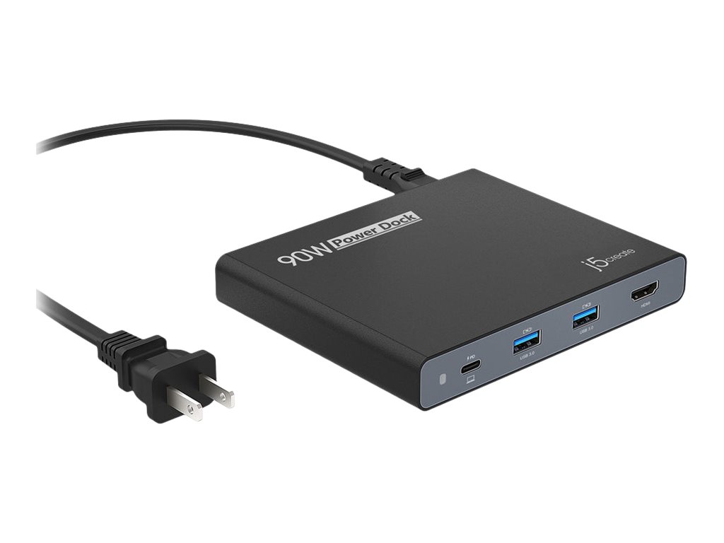 j5create JCDP392-FN Base de viaje USB-C Integrada de 90 W - UK