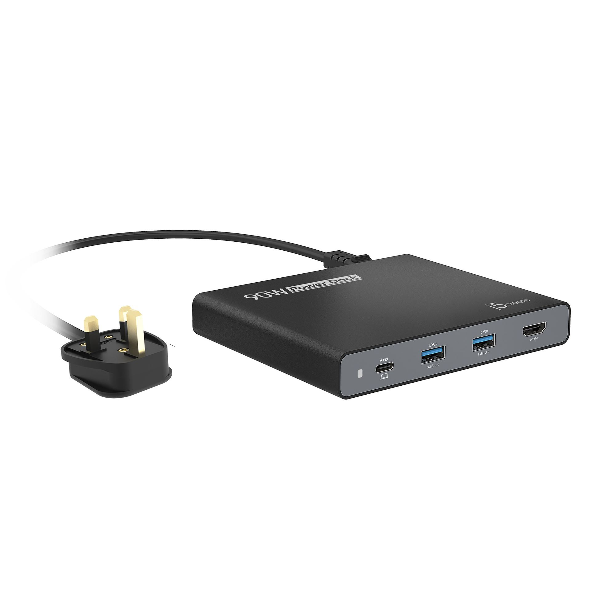 j5create JCDP392-FN Base de viaje USB-C Integrada de 90 W - UK