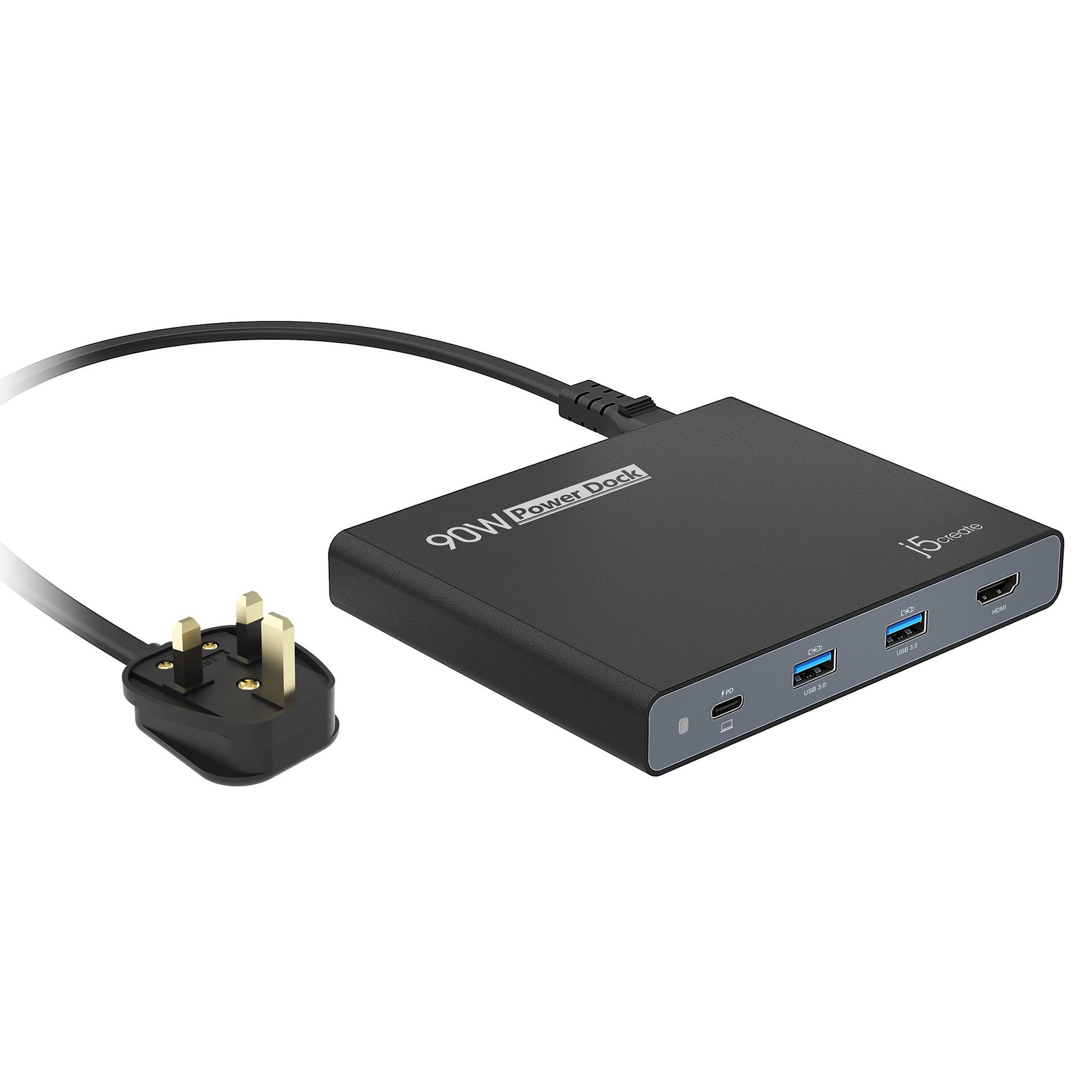 j5create JCDP392-FN Base de viaje USB-C Integrada de 90 W - UK