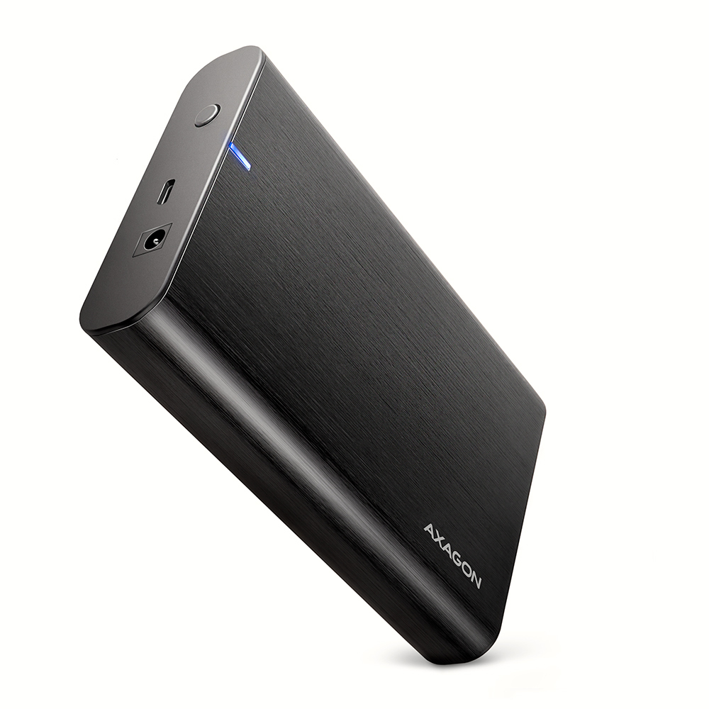 AXAGON EE35-A6C RAW HDD-Gehuse, USB-C 3.0, SATA 6G, 3,5/2,5 Zoll - schwarz