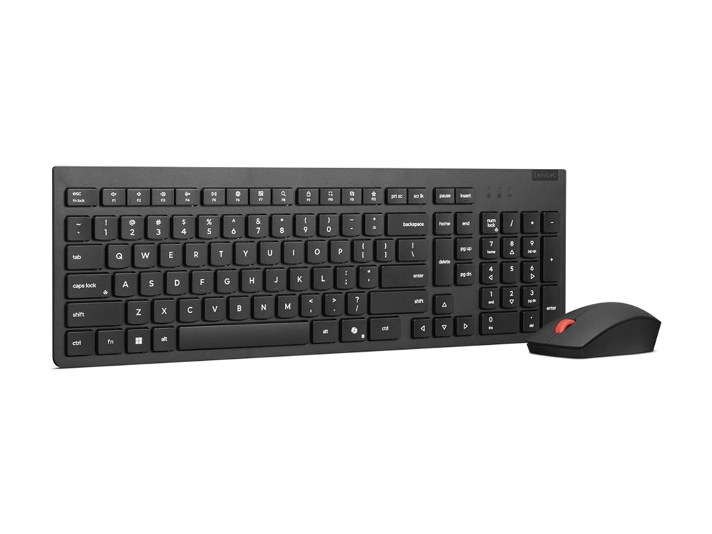 Lenovo 4X31R64484 clavier Souris incluse Bureau RF sans fil Espagnole Noir