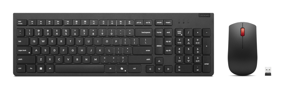 Lenovo 4X31R64484 clavier Souris incluse Bureau RF sans fil Espagnole Noir