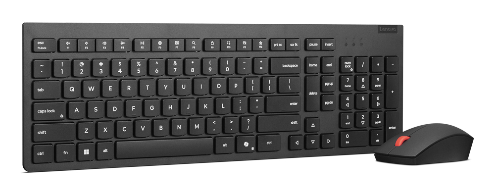 Lenovo 4X31R64484 clavier Souris incluse Bureau RF sans fil Espagnole Noir