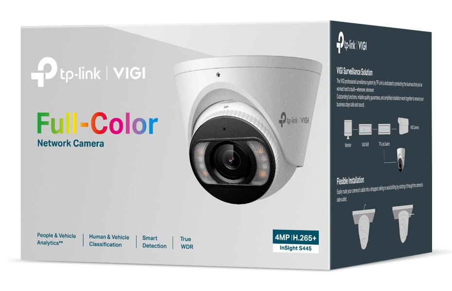 TP-Link INSIGHT S445 Torreta Cmara de seguridad IP Exterior 2688 x 1520 Pixeles Techo
