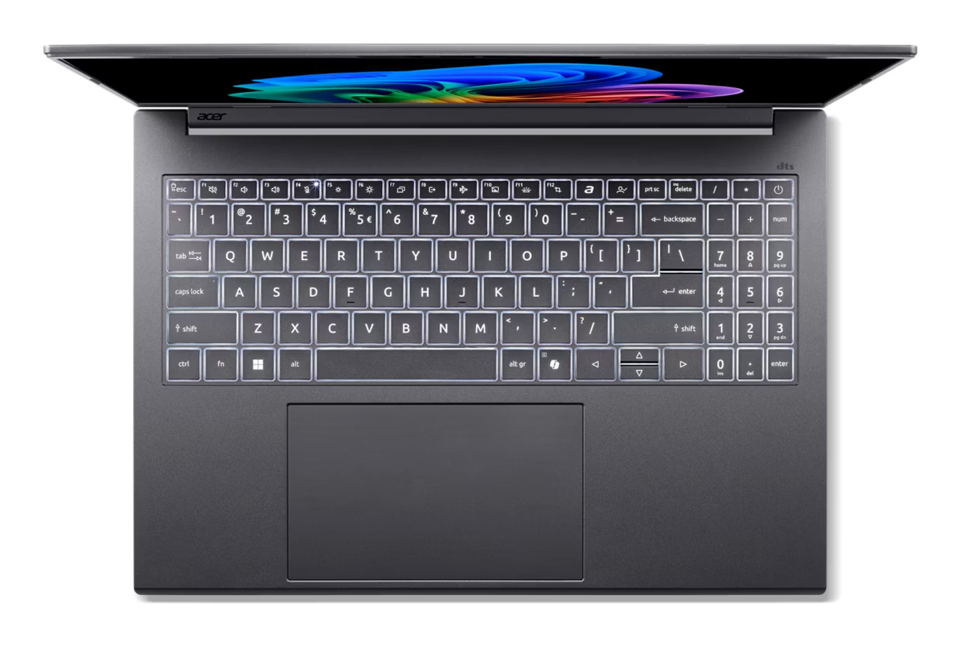 Acer Aspire 16 AI A16-52M - 180�-Scharnierdesign - Intel Core Ultra 7 256V / 2.2 GHz - Win 11 Home - Intel Arc Graphics 140V - 16 GB RAM - 512 GB SSD - 40.6 cm (16)