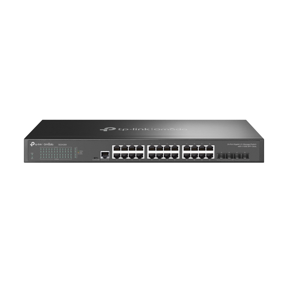TP-LINK SG3428X TL-SG3428X JetStreamT L2+ Managed Switch with 4 10GE SFP+ - - 1 - - 1 - Switch - 1 Gbps