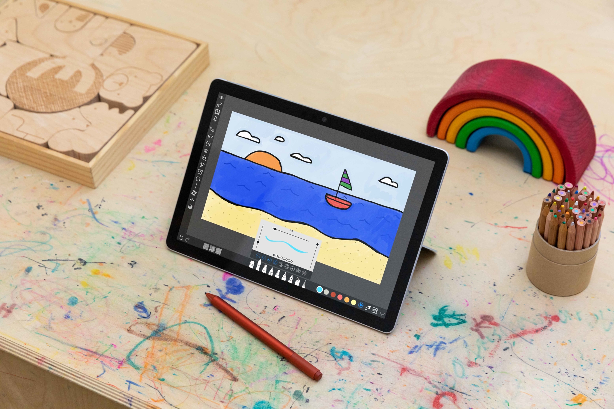 Microsoft Surface Go 3 - Tablet - Intel Core i3 10100Y / 1.3 GHz - Win 10 Pro 64-Bit - UHD Graphics 615 - 8 GB RAM - 128 GB SSD - 26.7 cm (10.5)