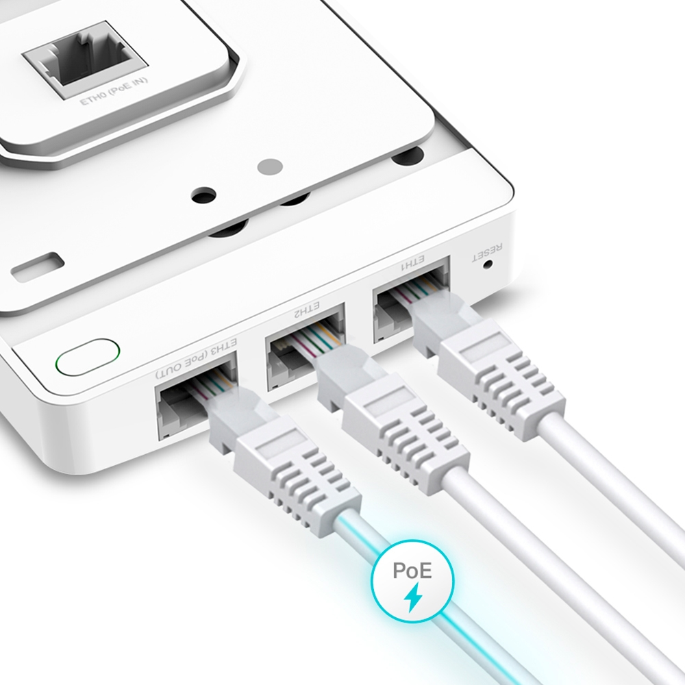 TP-LINK AX1800 Wall WI-FI 6 AP 5-pack - 1,2 Gbps - Power over Ethernet
