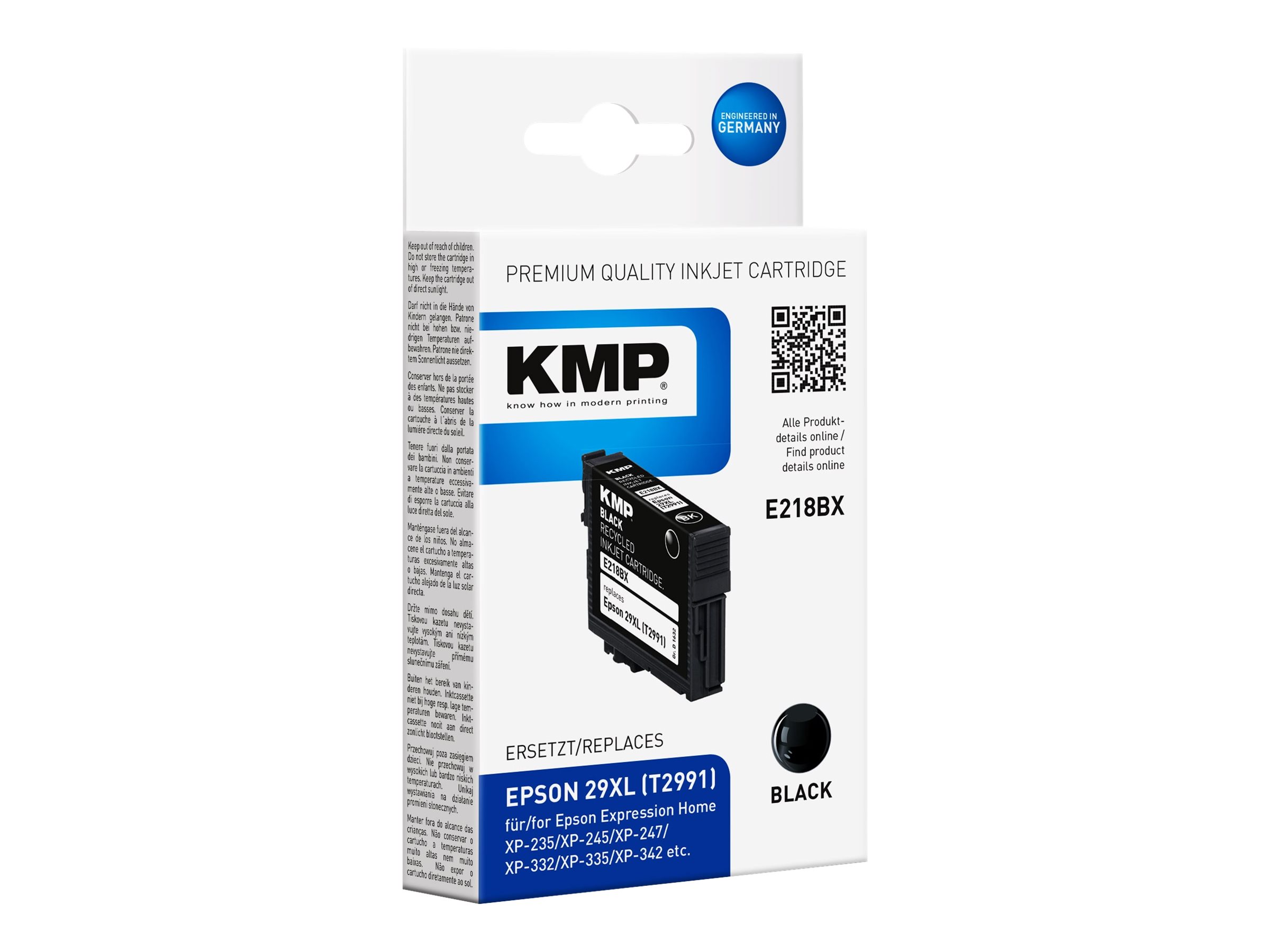 KMP E218BX ink cartridge Black