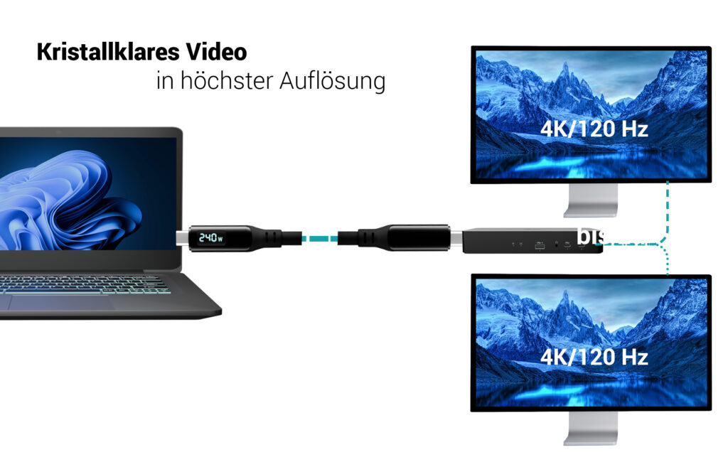 i-tec Class Pro - Thunderbolt-Kabel - USB-C (M)