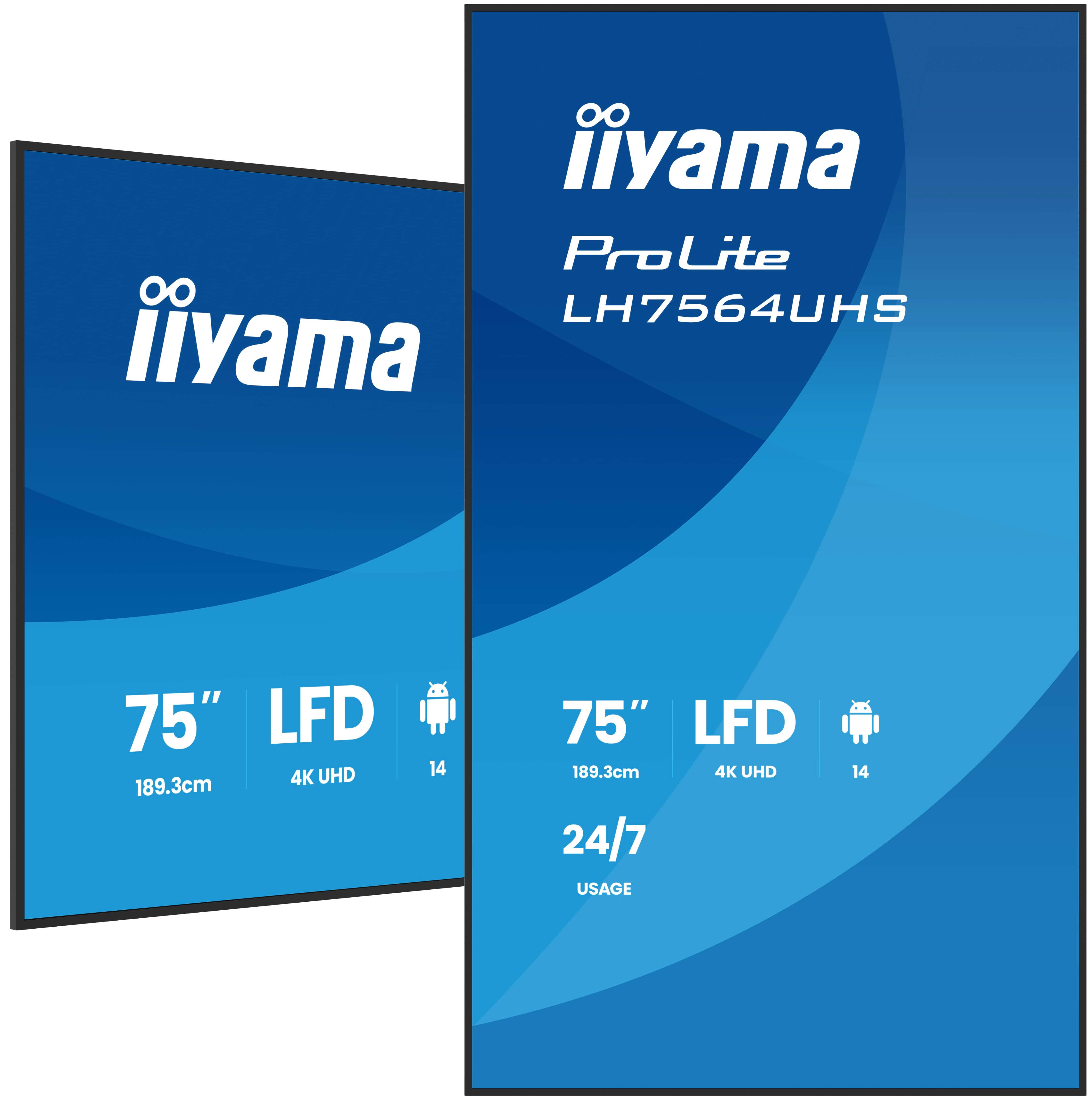 Iiyama ProLite LH7564UHS-B1AG - 190 cm (75) Diagonalklasse (189.5 cm (74.5)