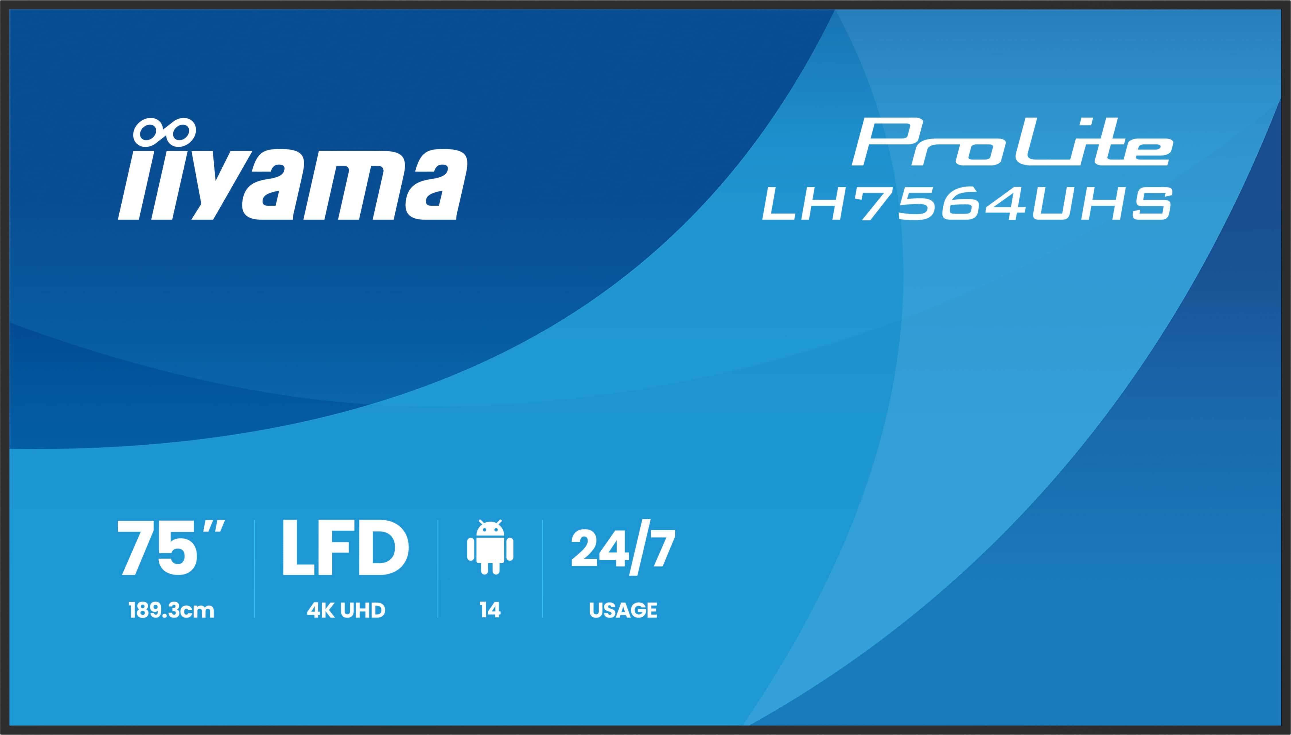 Iiyama ProLite LH7564UHS-B1AG - 190 cm (75) Diagonalklasse (189.5 cm (74.5)