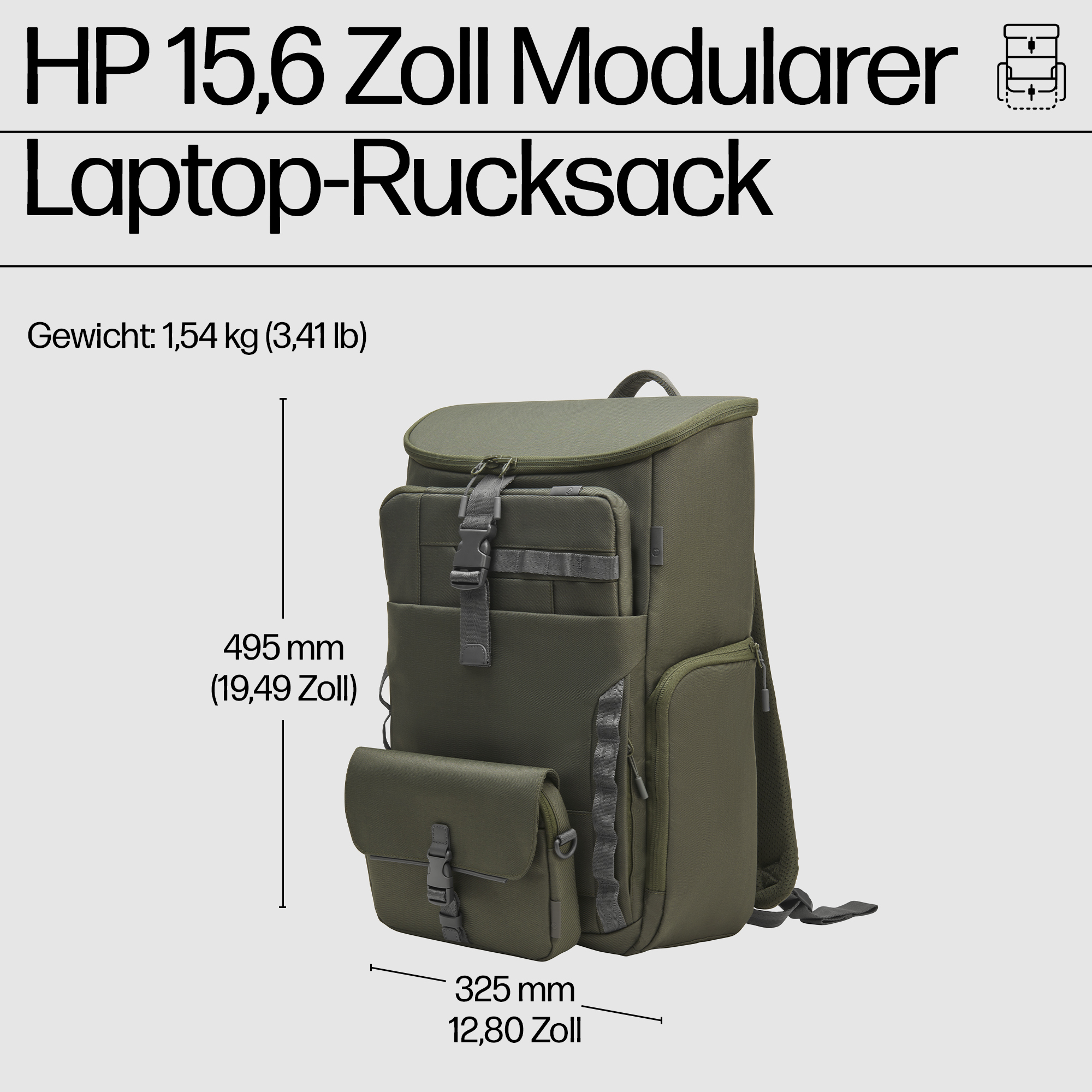 HP Mochila modular para port�til de 15,6 pulgadas