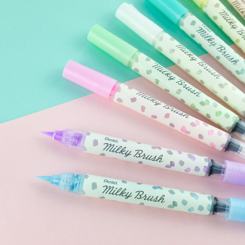Pentel Pinselstift Milky Brush Gelb