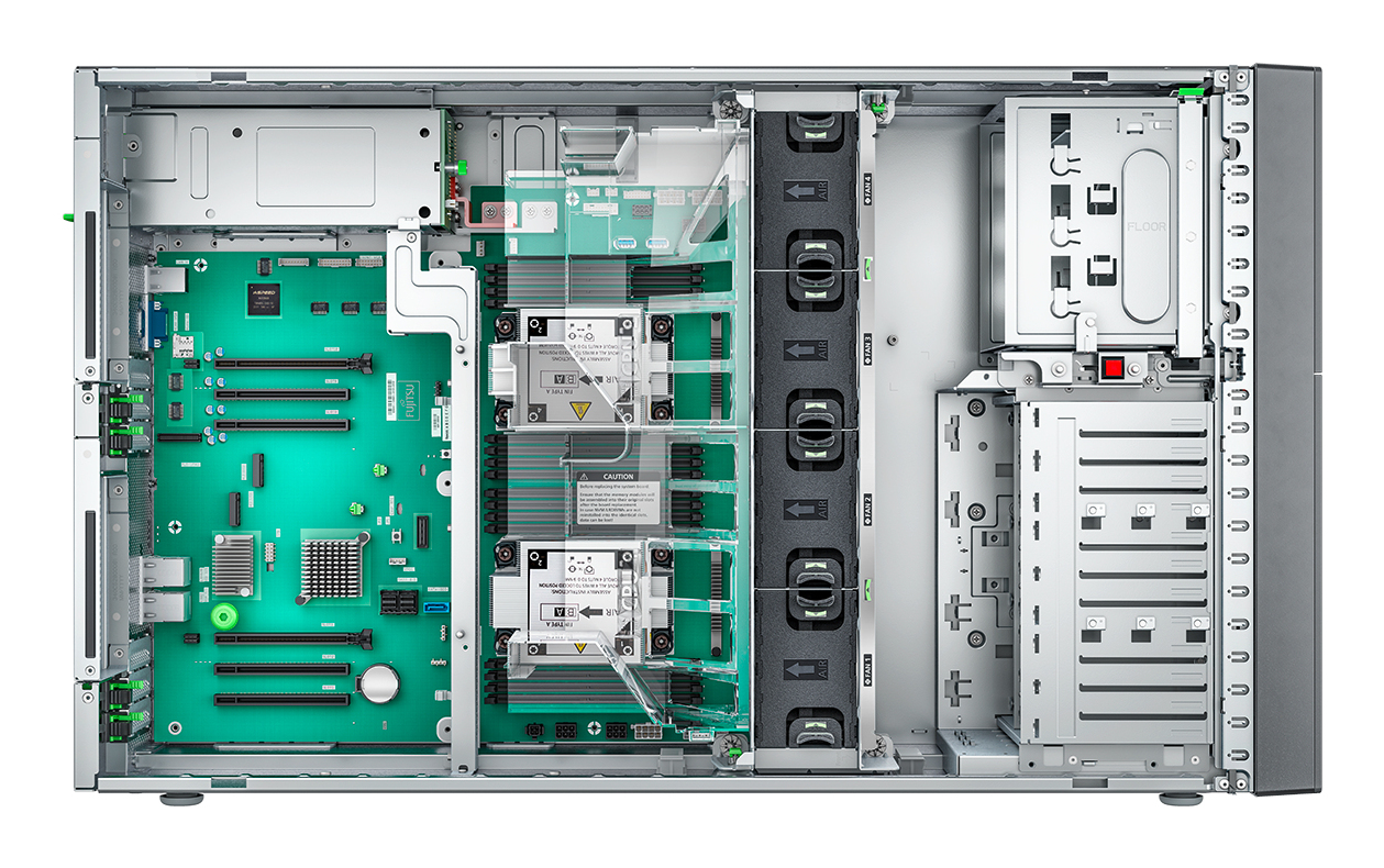 Fujitsu TX2550 M7 Intel Xeon Silver 4410T 32GB 8xSFF iRMC eLCM 2x900W - Xeon Silber