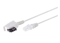 ShiverPeaks maximum connectivity TAE-F Stecker auf RJ45 Stecker VDSL Routerkabel wei - Netzwerk